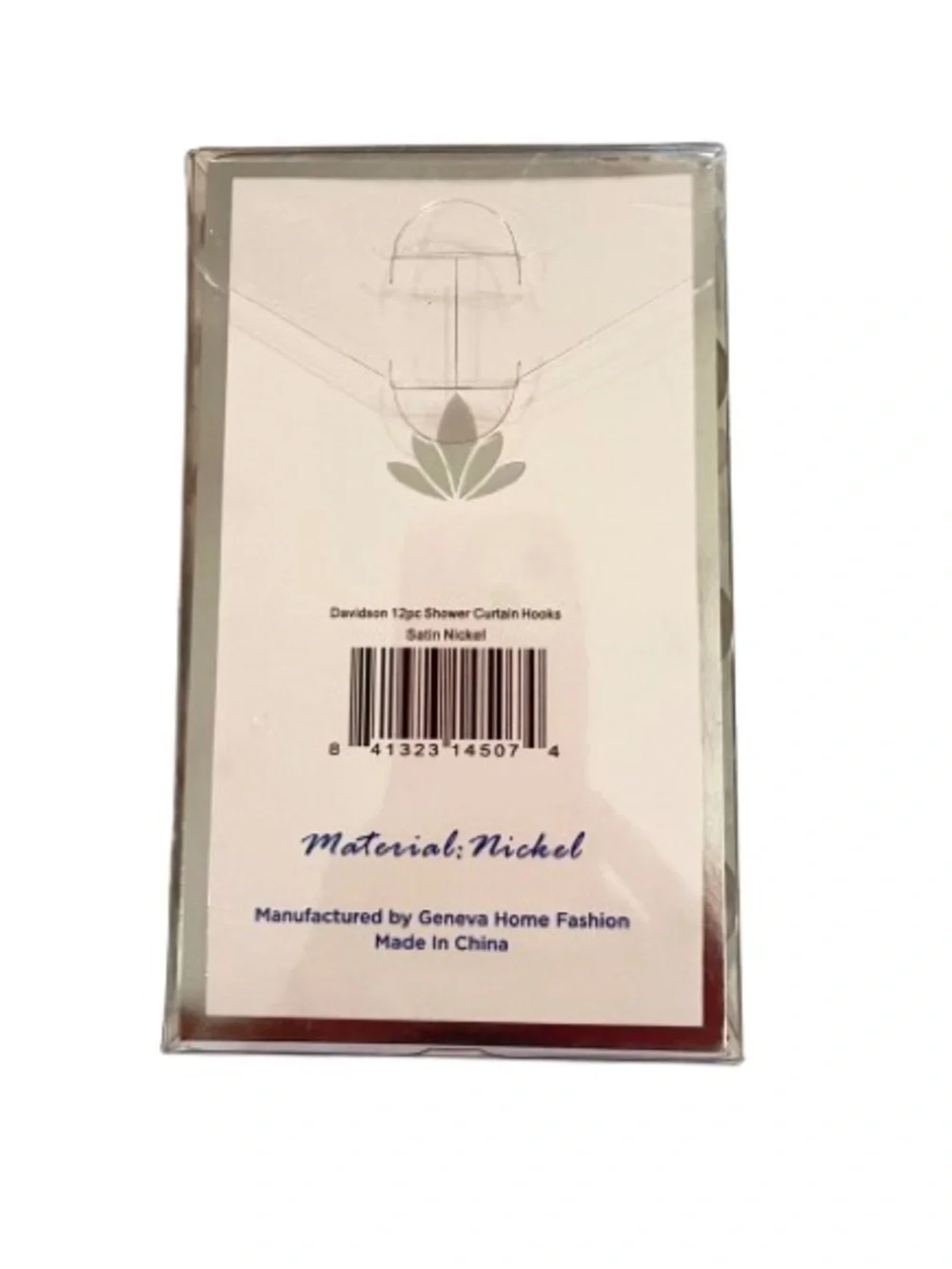 🆕- Set of 2-Pura Collection Embossed Shower Curtain/Liner & Set/12 Shower Hooks
